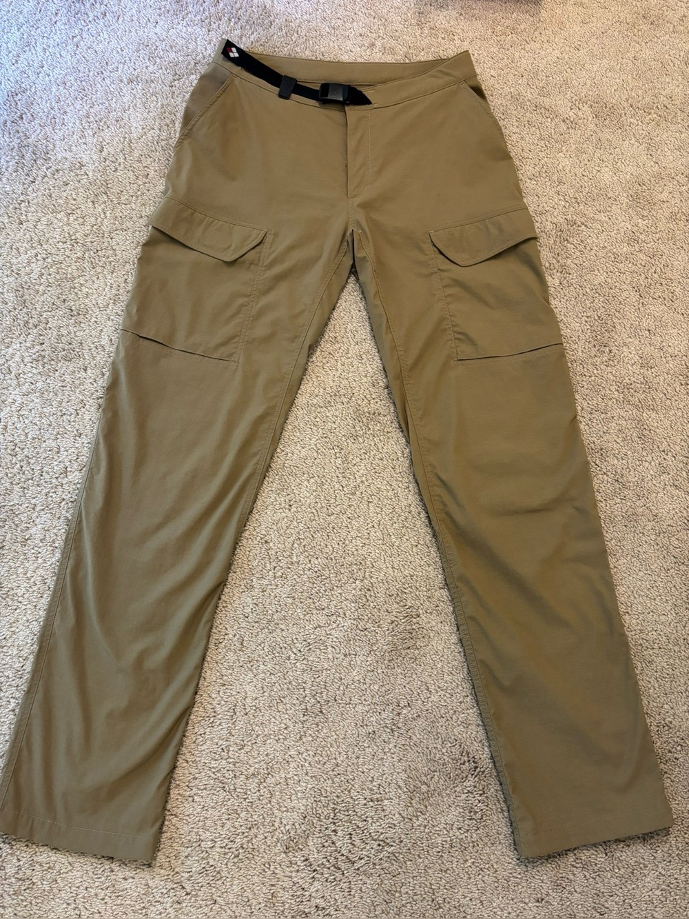 mont-bell Women’s Stretch Cargo Pants Tan Beige Hiking Outdoor